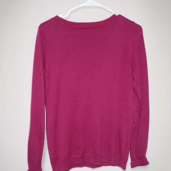 Talbots Ladies Mulberry Cable Knit Sweater - Picture 3 of 3